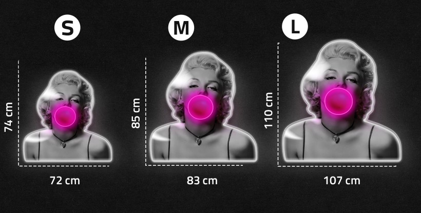Neon Marilyn Monroe