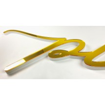 Ixia Miroir mural en résine dorée Doré - Maison & Déco Miroirs 35,18