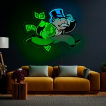 Néon inspiré du Monopoly