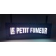 Drapeau lumineuse en dibond