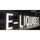 Lettre en relief creuse en aluminium