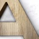 Lettres en bois de chêne découpées