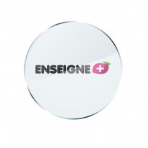 Plaque ronde de plexiglas