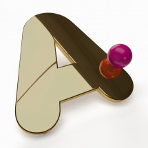 Lettres en miroir acrylique bronze
