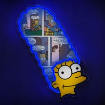 Néon inspiré de Marge Simpson