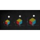 Néon rubik's cube