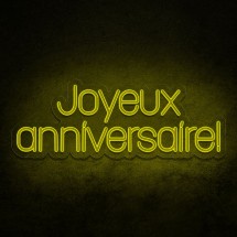 Néon joyeux anniversaire