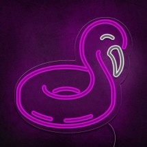 Neon sauveteur flamant