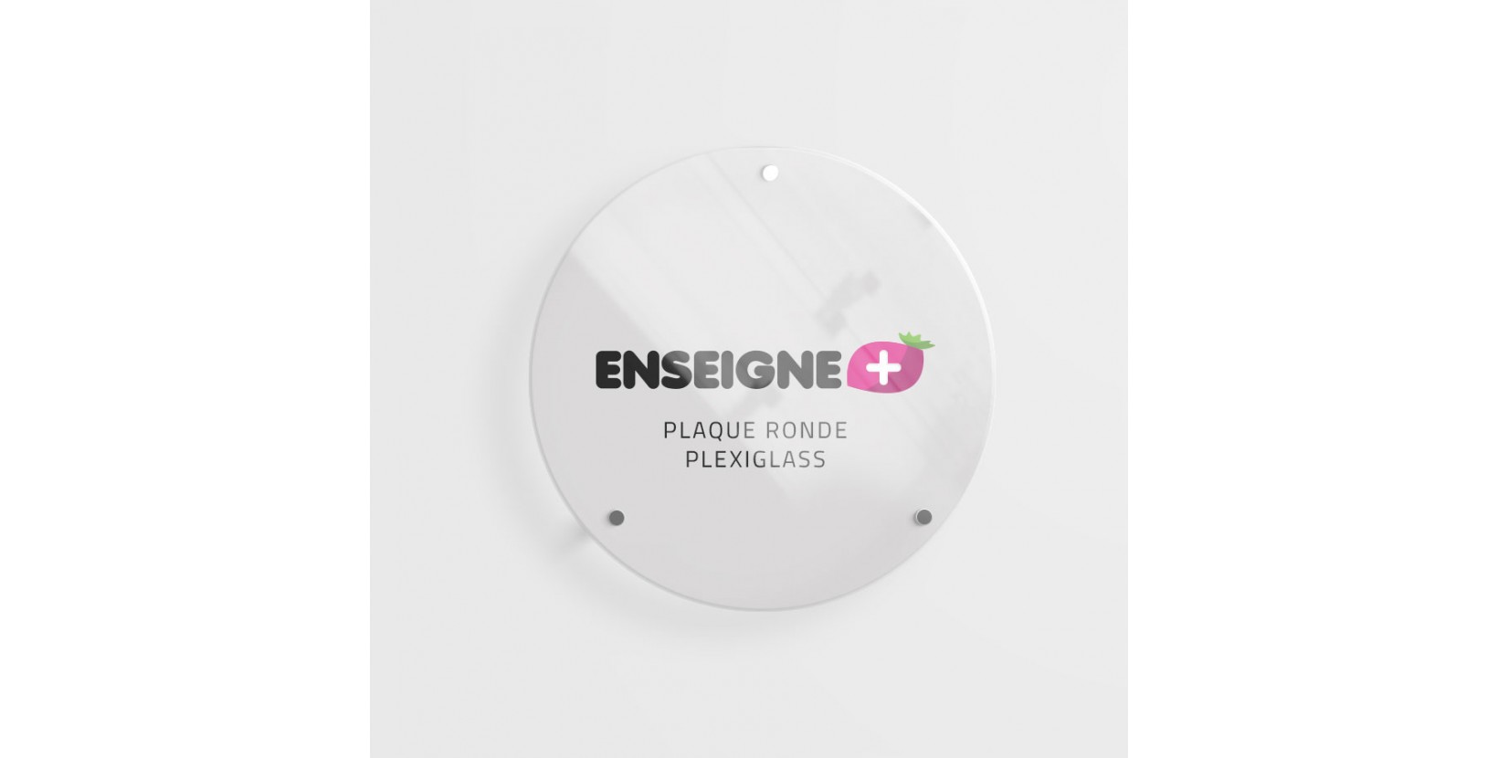 ▷ Plaque ronde de plexiglas