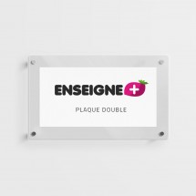 Plaque double en Plexiglas