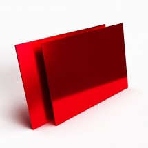 Plexiglass miroir rouge