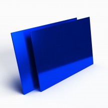 Plexiglass miroir bleu