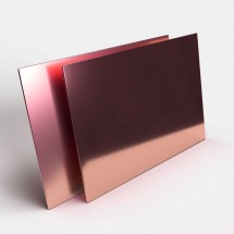 Plexiglas miroir doré rose