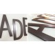 Lettres en aluminium