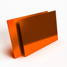 Plexiglas miroir orange