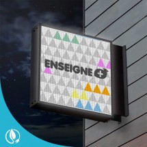 Enseigne drapeau électronique programmable