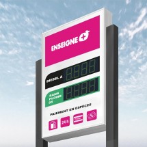 Panneau D'affichage Du Prix Des Carburants