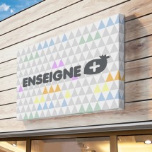 Enseigne en caisson aluminium