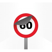 Panneau de signalisation magnétique rond