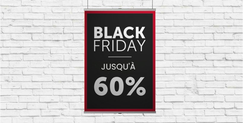 Panneau suspendu Black Friday -60%