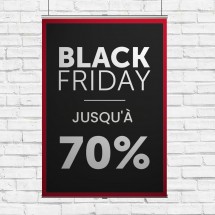 Panneau suspendu Black Friday -70%