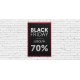 Panneau suspendu Black Friday -70%