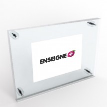 Plaque double de plexiglas