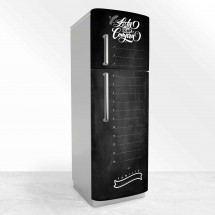 Vinyle adhésif pour tableau noir pour réfrigérateur complet