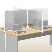 Séparateur de table de bureau en méthacrylate