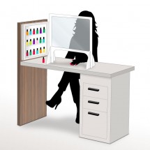Écran de table de manucure