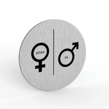 Signalétique de toilette ''elles et ils ''