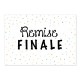 Affiche finale de la vente aux enchères de confettis