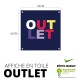 Cartel Rebajas Texto Outlet