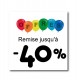 Cartel ofertas -40% globitos