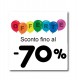 Cartel ofertas -70% globitos