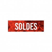 Affiche soldes texte dégradé - POLYRELIEF