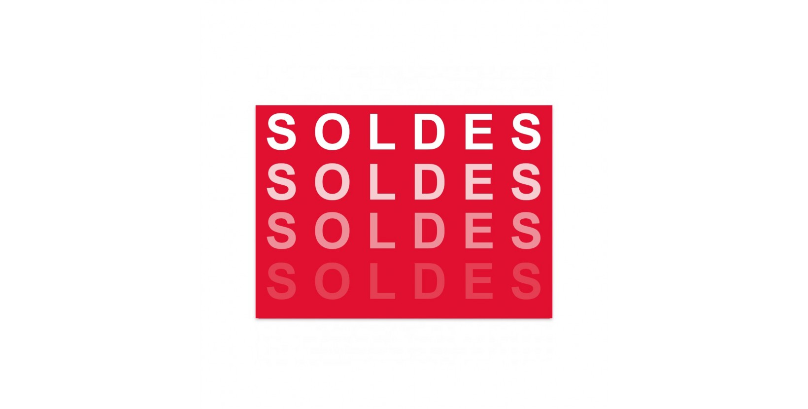 Affiche soldes texte dégradé - POLYRELIEF