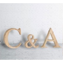 Lettres en bois de mariage