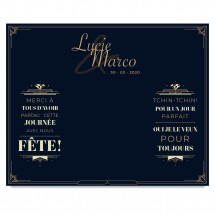 Photocall de mariage Art déco