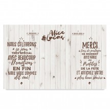 Photocall effet bois rustique vintage