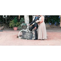 Affiche de mariage ici vient la mariée