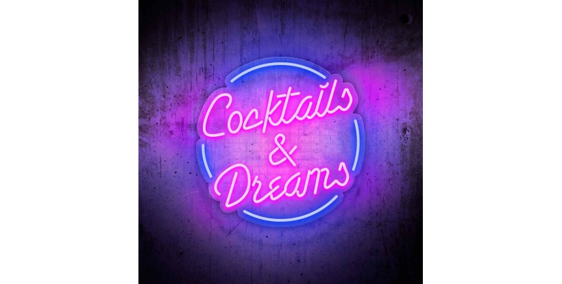 Cocktail & dreams neon