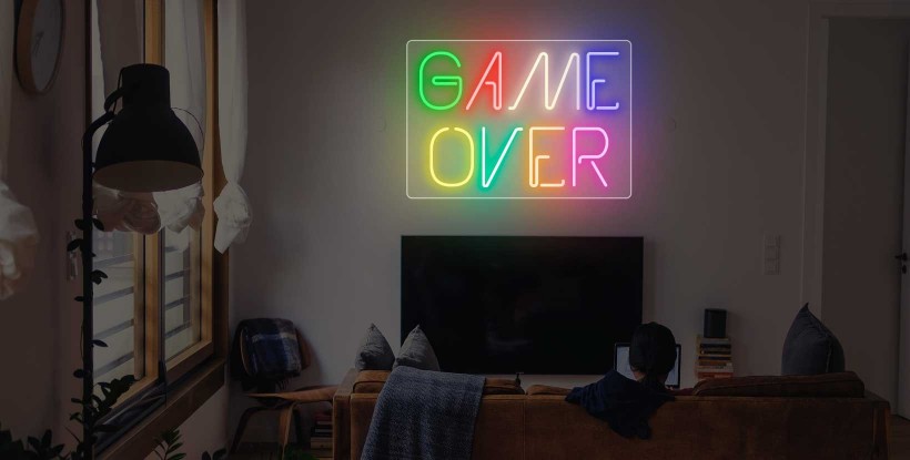 Néon Lettres GAME OVER