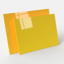 Plaque de plexiglas jaune