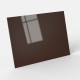 Placa de metacrilato marrón