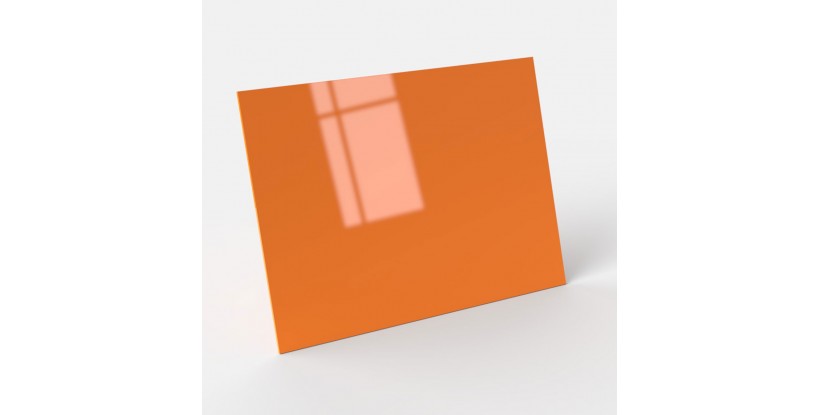 Placa de metacrilato naranja