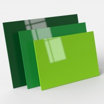 Plaque de plexiglas vert