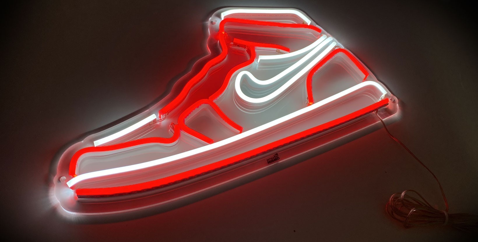 Neon red sneakers discount