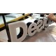 Lettre en relief creuse en aluminium
