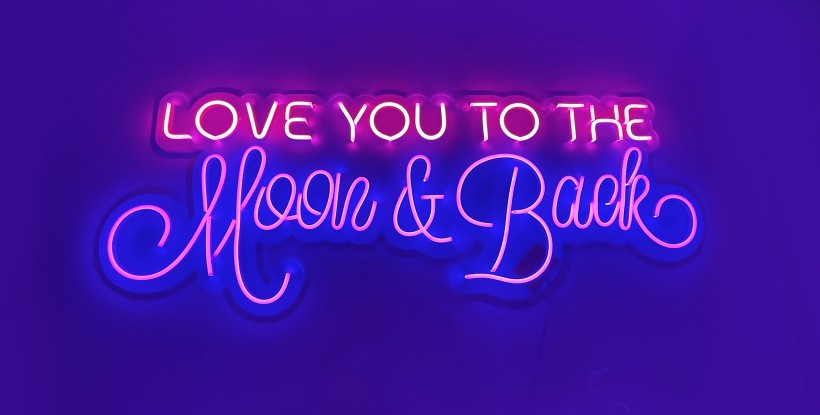 Néon Led Flex I love you to the moon & back
